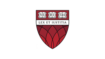 Harvard Law School (HLS) logo.