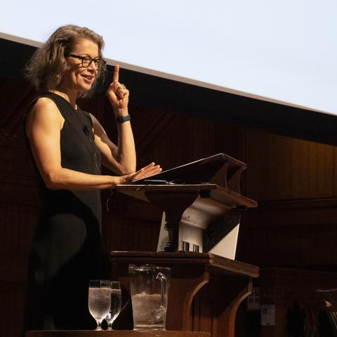 Klara Jelinkova at the 2025 Harvard IT Summit.