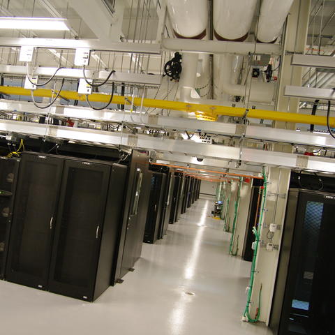 Server racks at the MGHPCC