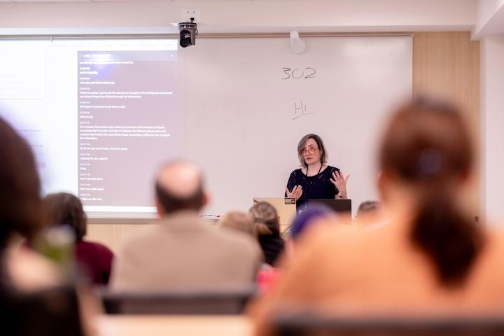 Expert speaks to attendees in a breakout session