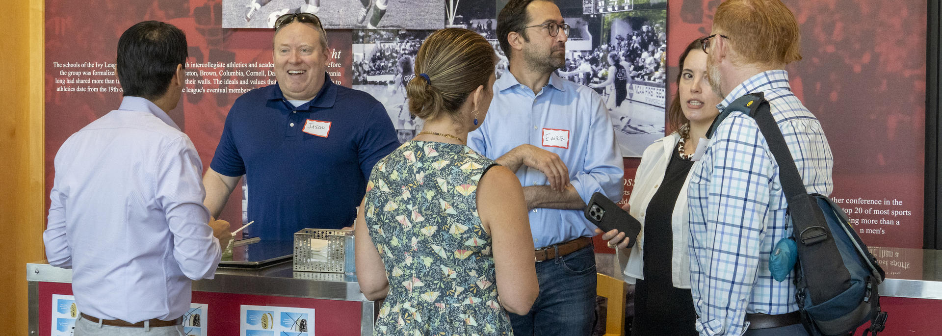 HUIT staff gathering at an Ice Cream Social event